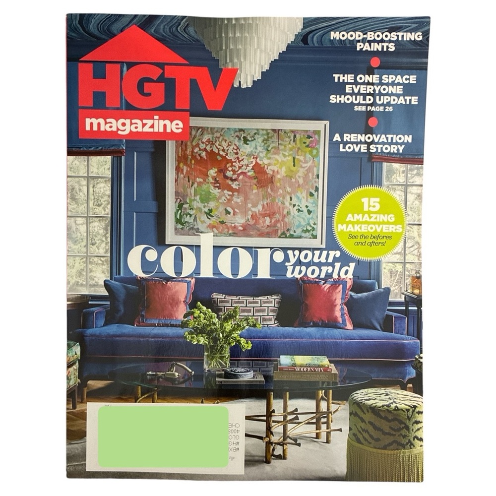 HGTV Magazine September October 2025 Color Your World Amazing Makeovers Paints